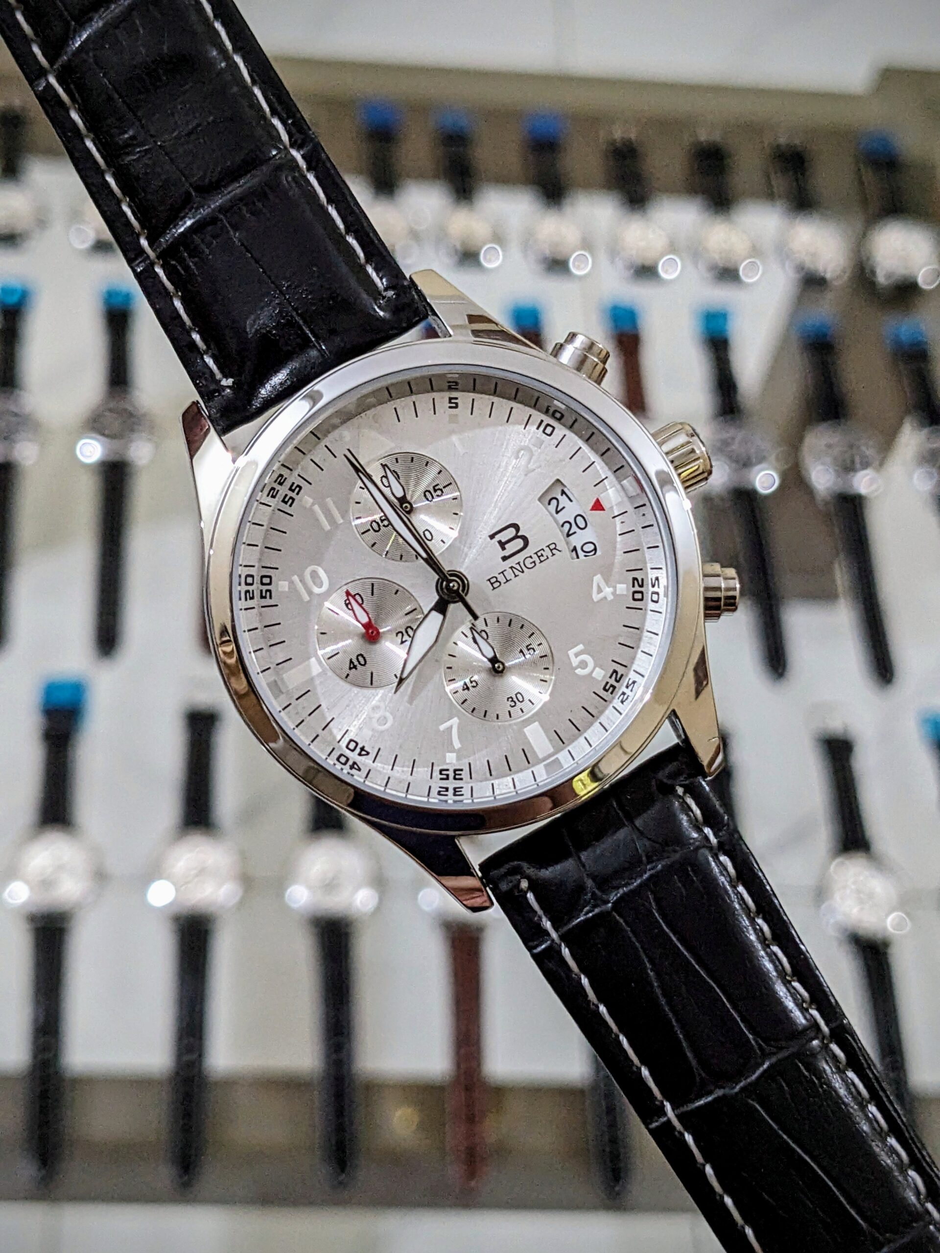 BINGER Chronograph | Premium Quartz Leather Watch